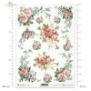 Papier ryżowy do decoupage  - niezapominajka, róża ogrodowa, bukiety z polnych kwiatów R0421